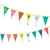 Talking Tables Fabric Happy Birthday Bunting