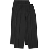 MS Boys Regular Leg Trousers 2 Pack 6-7 Years Black