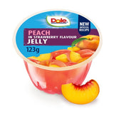 Dole Peach in Strawberry Jelly Pot