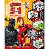 Marvel Avengers 5 in 1 Colouring