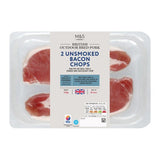 MS 2 British Outdoor Bred Unsmoked Bacon Chops