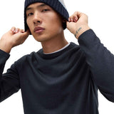 M&S Mens Cashmilon Crew Neck Jumper, L, Navy