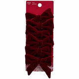 M&S Red Velvet Bow Garland