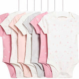 MS Floral Bodysuit 7 Pack 2-3 Years Pink