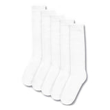 M&S KIDS Collection 5pk of Knee High Socks, White, 6-8