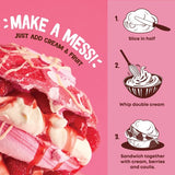 Flower & White Raspberry Eton Mess Meringue Cloud