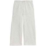 M&S Girls Wide Leg Cotton Rich Joggers, 8-9 Y, Grey Marl