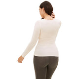 M&S Womens Heatgen Light Thermal Long Sleeve Tops, 2 Pack, 16, Cream 2pk