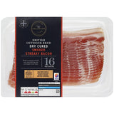 MS Collection 16 Dry Cured Smoked Streaky Bacon Rashers