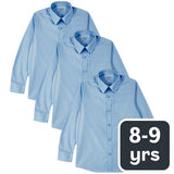 MS Boys Regular Fit Easy to Iron Shirts 8-9 Years Blue
