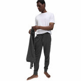 M&S Mens Pure Cotton Loungewear Bottoms, XL, Cedar