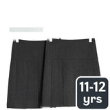 MS 2Pk Pleated Skirt 11-12 Years Grey