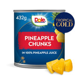 Dole Pineapple chunks in juice cans