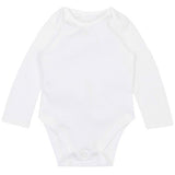 MS Baby Cotton Long Sleeve Bodysuits White 6-9 Months