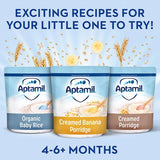 Aptamil Creamed Banana Porridge Baby Cereal 4-6+ Months