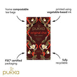 Pukka Organic Original Chai Tea 20 Home Compostable Herbal Tea Bags