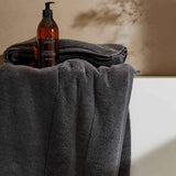 M&S Collection Ultimate Turkish Cotton Face Towels, Charcoal, 2 Pack