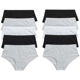 MS 10P Plain Briefs Black Mix 5-6 Y