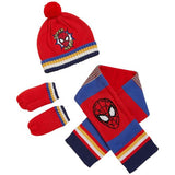 MS Kids SpidermanTM Knitted Set 12-18 Red