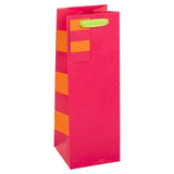 MS Pink Stripe Bottle Bag