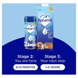 Aptamil 2 Follow On Baby Milk Formula Liquid Ready to Feed 6-12 Months