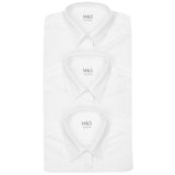 M&S Girls Easy Iron School Blouses, 11-12 Years, White