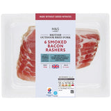 MS British Smoked Bacon Rashers Made Without Nitrates