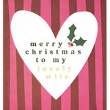 Caroline Gardner My Lovely Wife Christmas Card