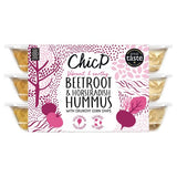 ChicP Beetroot Horseradish Hummus Snack Pack Trio