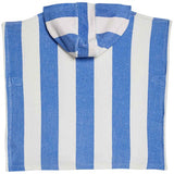 MS Pure Cotton Striped Poncho 3-4 Years Blue