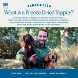 James Ella Freeze Dried Raw Beef Dog Topper