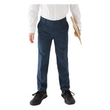 MS Boys Skinny Leg School Trousers 6-7 Years Navy