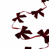 M&S Red Velvet Bow Garland