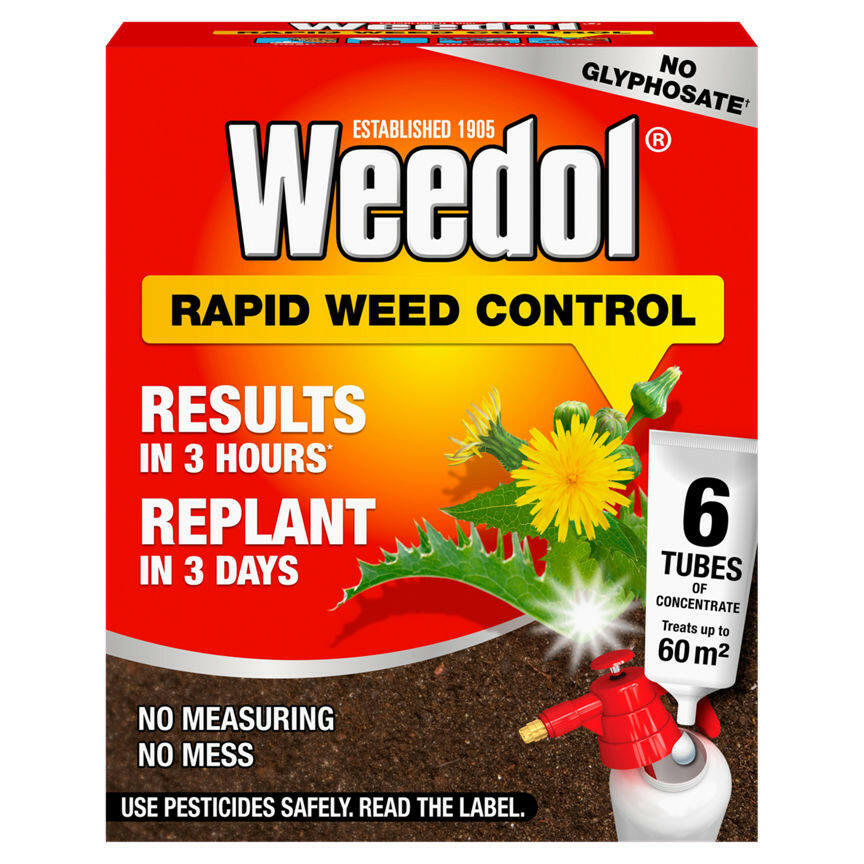 Weedol Rapid Weed Control 6 x 23ml GOODS ASDA