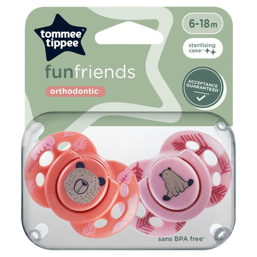 Tommee Tippee Closer to Nature Orthodontic Soothers 6 to 18m GOODS ASDA