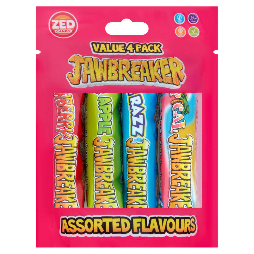 Zed Candy 4 Pack Jawbreakers Assorted Flavours 132g GOODS ASDA