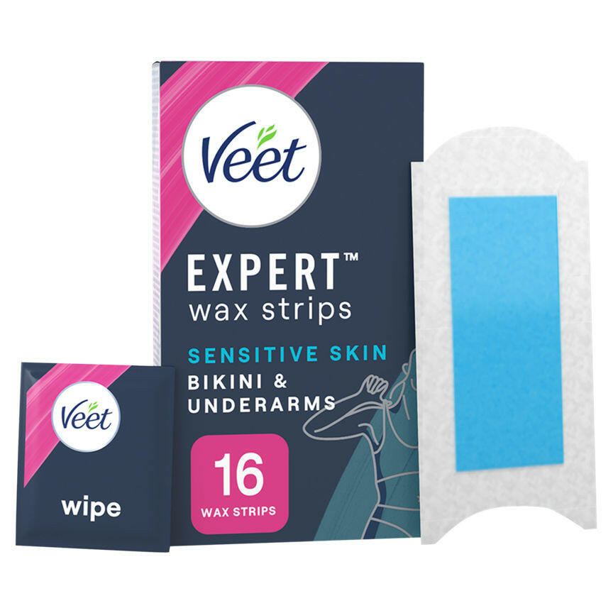 Veet Expert Wax Strips Bikini & Underarms GOODS ASDA