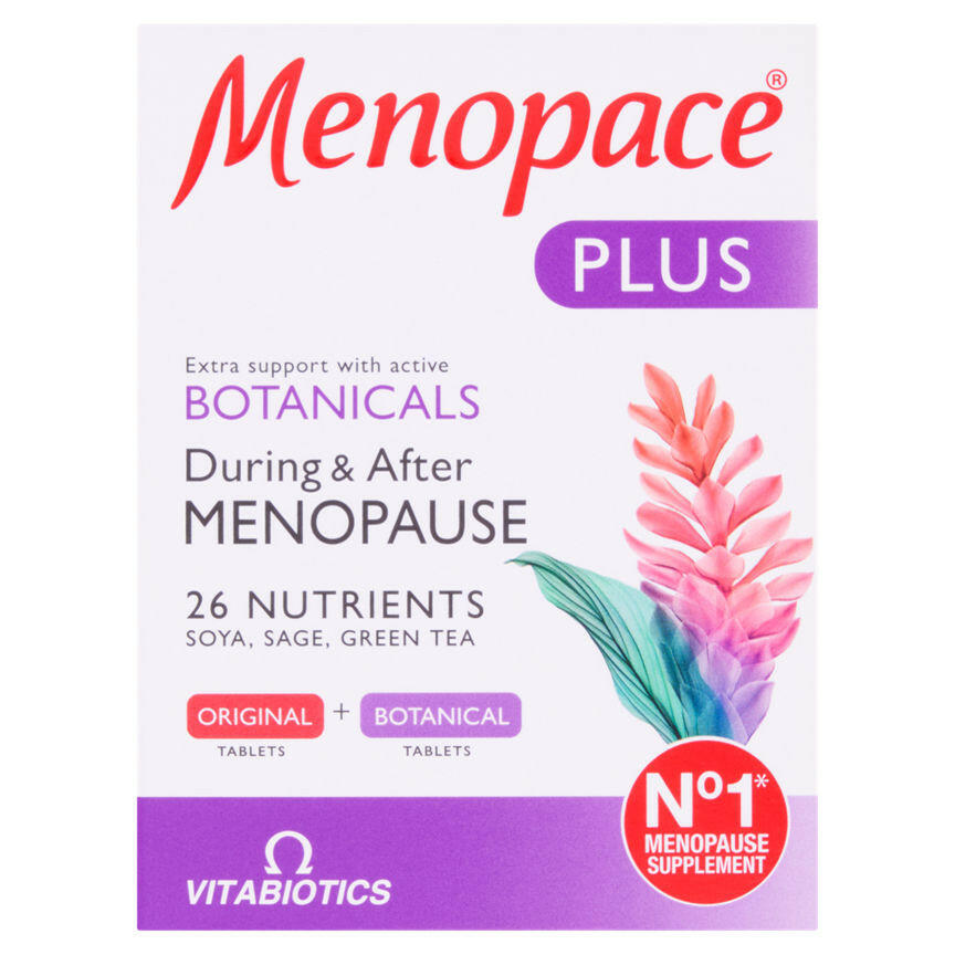 Vitabiotics Menopace Plus Dual Pack 56 Tablets GOODS ASDA