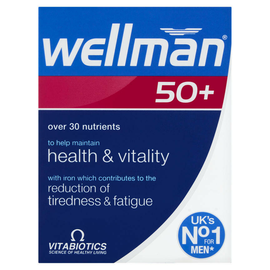 Vitabiotics Wellman 50+ 30 One-a-Day GOODS ASDA