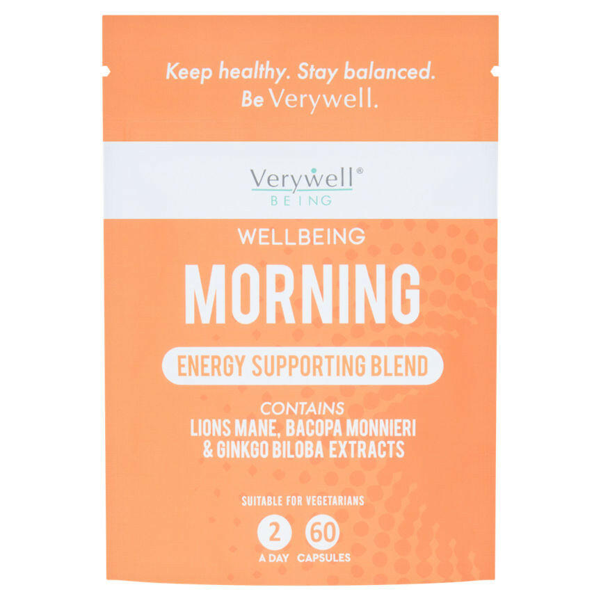 Verywell Being Wellbeing Morning 60 Capsules GOODS ASDA