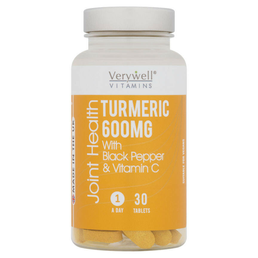 Verywell Vitamins Joint Health Turmeric 600mg 30 Tablets GOODS ASDA