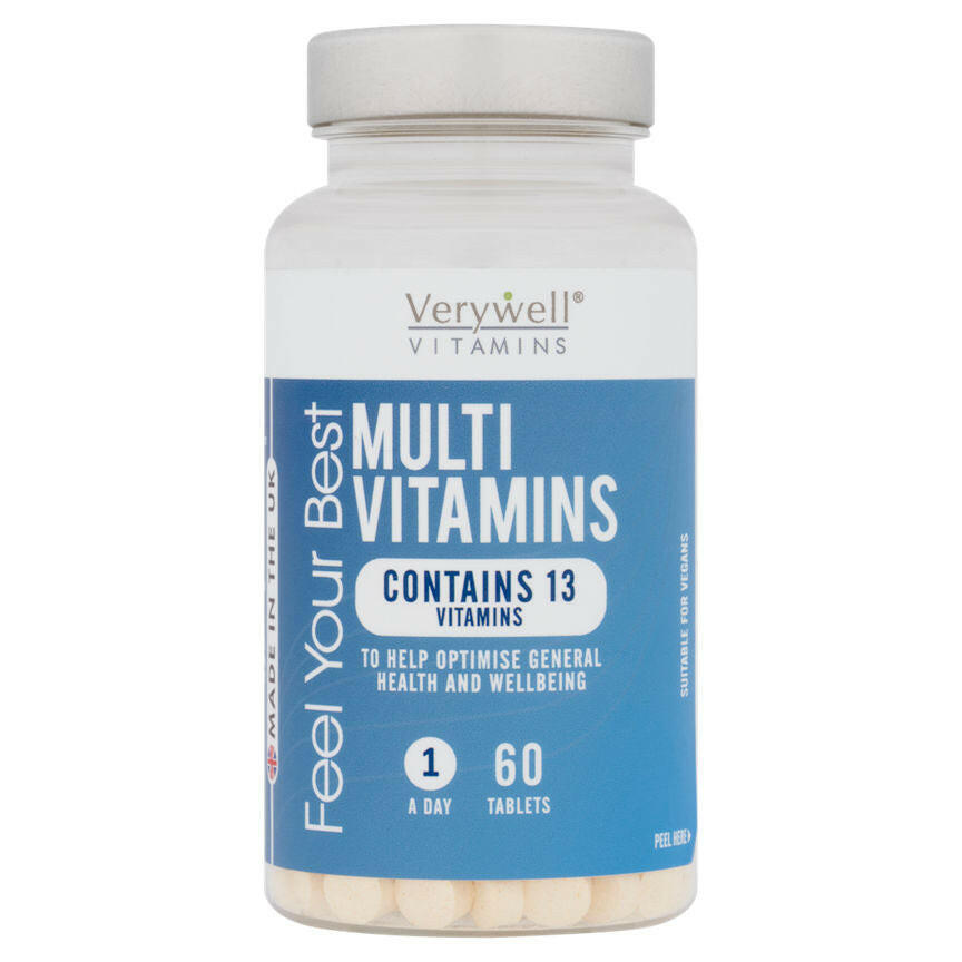Verywell Multivitamins Feel Your Best 60 Tablets GOODS ASDA