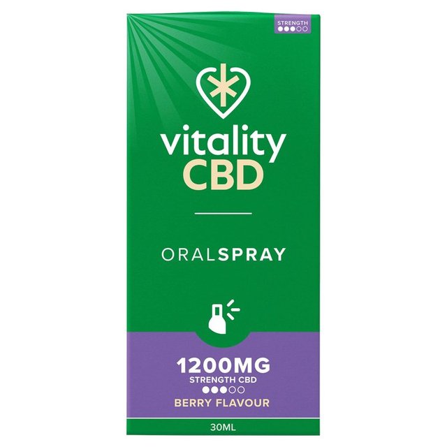 Vitality CBD Berry Oral Spray 1200mg with MCT Oil 30ml GOODS M&S