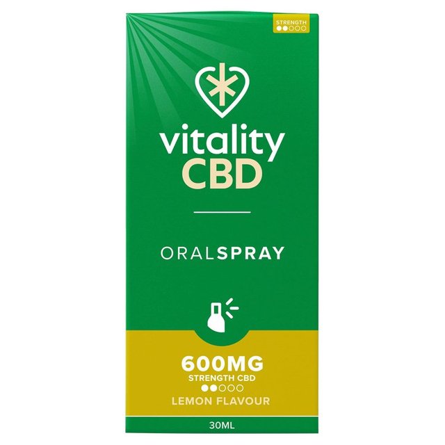 Vitality CBD Lemon Oral Spray 600mg with MCT Oil 30ml GOODS M&S