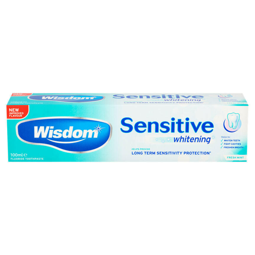 Wisdom Sensitive Whitening Fresh Mint Fluoride Toothpaste GOODS ASDA
