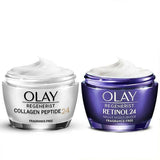The Ultimate Power Duo - Olay Collagen Peptide & Retinol Cream Bundle GOODS Superdrug