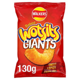 Walkers Wotsits Giants Sweet & Spicy Flamin' Hot Sharing Bag Snacks 130g GOODS M&S
