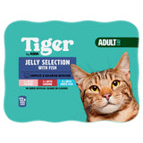Tiger by ASDA Adult Cat Food Jelly Selection with Fish 12 x 400g Cans GOODS ASDA