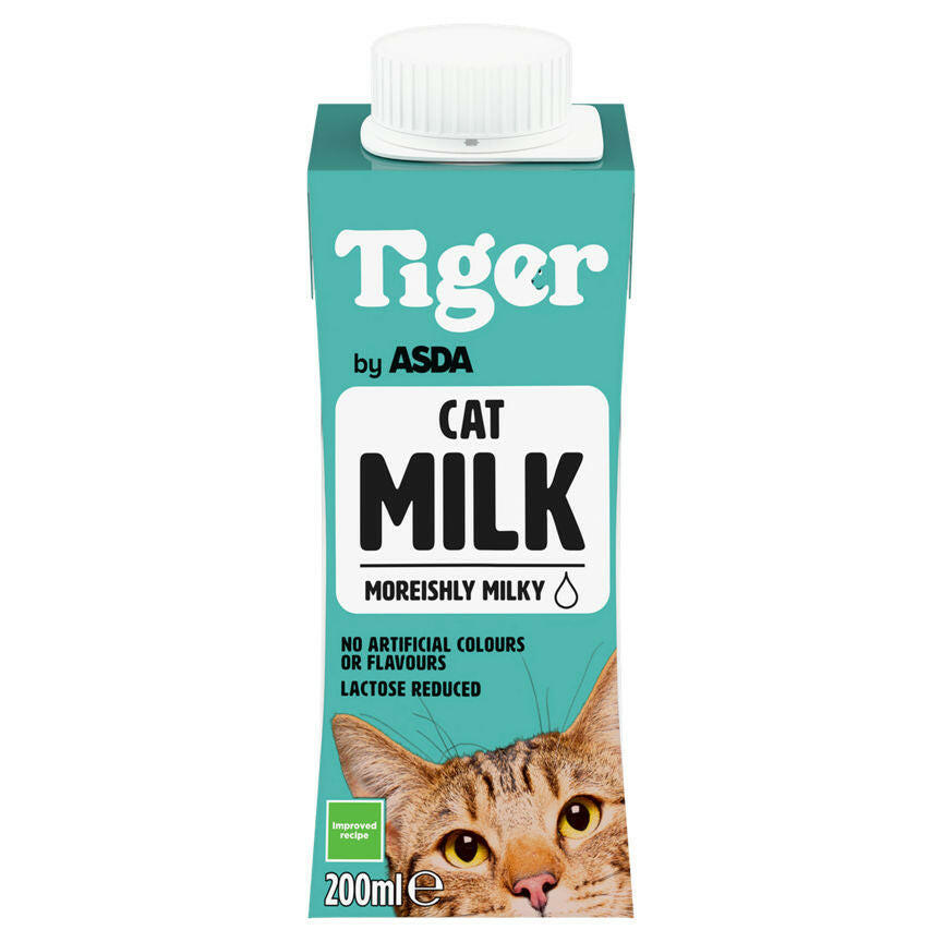 Tiger by ASDA Cat Milk 200ml GOODS ASDA