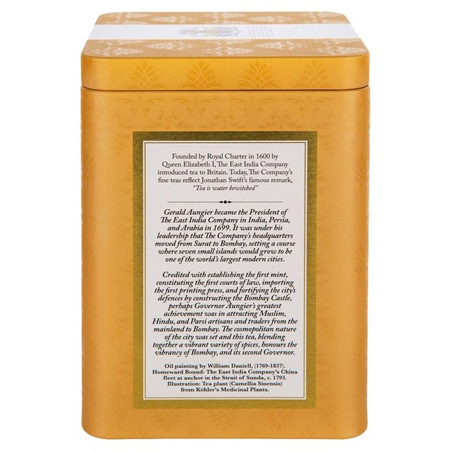 The East India Company Governor Aungier's Bombay Chai Black Loose Tea Caddy 125g GOODS M&S